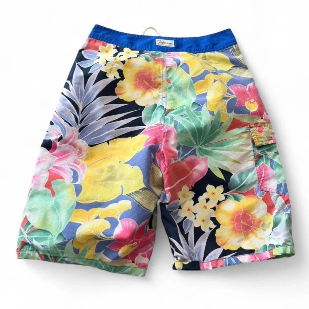 Vintage Polo by Ralph Lauren Multicolored Floral Swim‎ Trunks